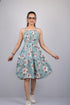 OWO THE LABEL Women Dress Sleeveless Floral Print Knee Length Dress (OTL-DRS1092)