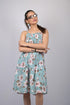 OWO THE LABEL Women Dress Sleeveless Floral Print Knee Length Dress (OTL-DRS1092)