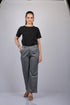 Denim pant for women western wear and party wear stylish Grey Cotton Denim Silk Pant (OTL-PNT-1007)