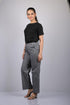 Denim pant for women western wear and party wear stylish Grey Cotton Denim Silk Pant (OTL-PNT-1007)