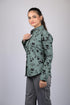 Printed shirt for women for party wear stylish Trendy Alphabetical Print Long Sleeves Shirt (OTL-SHRT-1003)