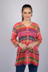 Top for women western wear stylish tops party wear Multicolor Striped Pattern Style Top (OTL-TPS1099)