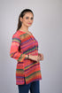 Top for women western wear stylish tops party wear Multicolor Striped Pattern Style Top (OTL-TPS1099)