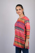 Top for women western wear stylish tops party wear Multicolor Striped Pattern Style Top (OTL-TPS1099)