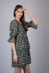 OWO THE LABEL Black star print fit & flare dress (OTL-DRS1003)