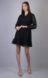 Black Net Chicken Kari Design Dress (OTL-DRS1004)