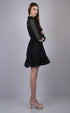 Black Net Chicken Kari Design Dress (OTL-DRS1004)
