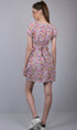 OWO THE LABEL Multicolored Flower Print Dress (OTL-DRS1011)