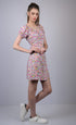 OWO THE LABEL Multicolored Flower Print Dress (OTL-DRS1011)