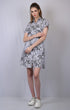 OWO THE LABEL Paper Print Collared Neckline Dress (OTL-DRS1020)