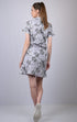 OWO THE LABEL Paper Print Collared Neckline Dress (OTL-DRS1020)
