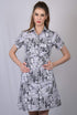 OWO THE LABEL Paper Print Collared Neckline Dress (OTL-DRS1020)