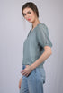Light Greenish Blue Solid Regular Top (OTL-TPS1023)