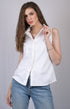 Women White Collared Neck Regular Top (OTL-TPS1002)