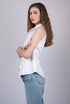 Women White Collared Neck Regular Top (OTL-TPS1002)